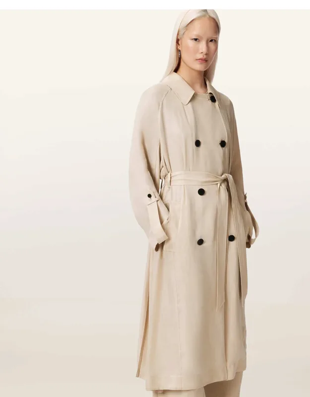 Lizie Double Breasted Trench Coat