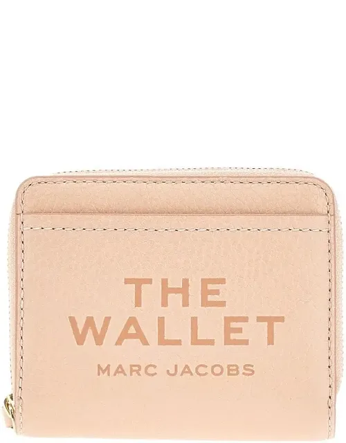 Grained Leather Mini Compact Wallet
