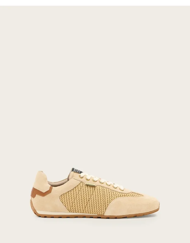Liam Low Top Raffia Sneakers