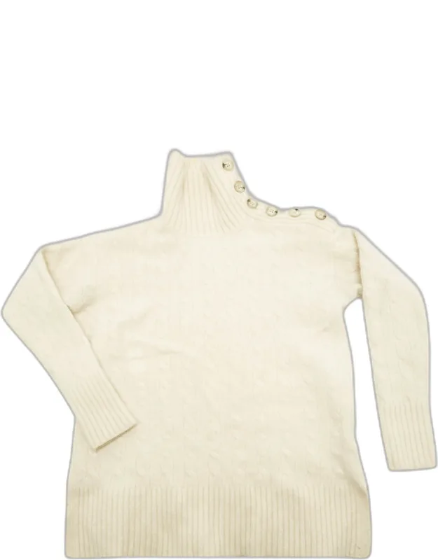 Cable Knit Wool Turtleneck Sweater