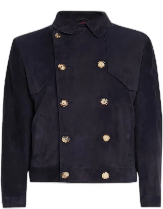 Double-breasted Leather Jacket
