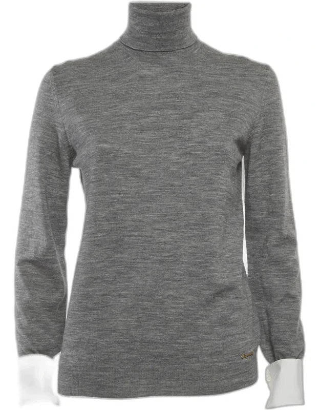 Wool Blend Knitted Turtleneck Sweater