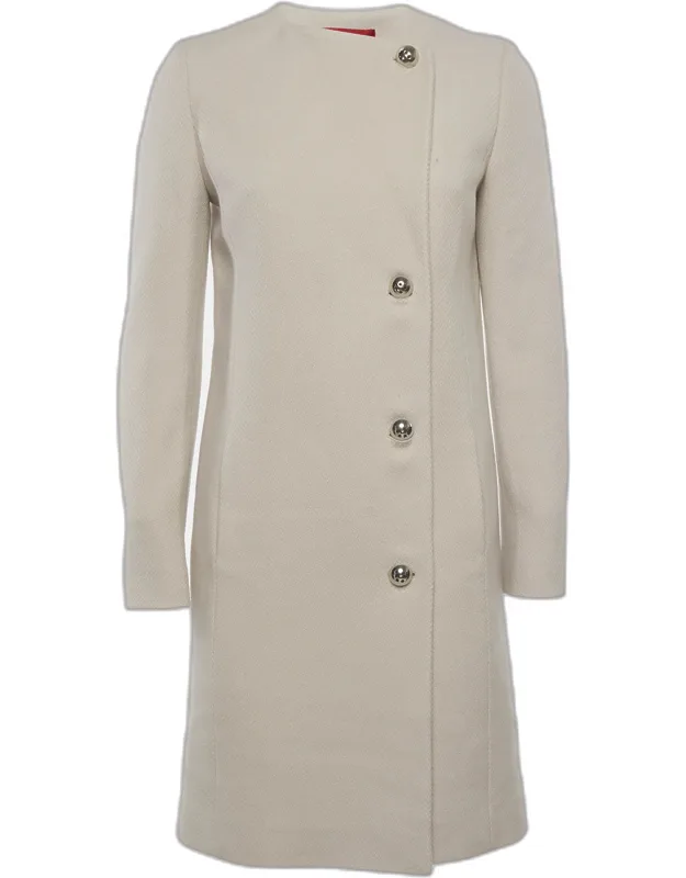 Wool Blend Asymmetric Coat
