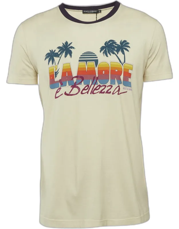 Graphic Print Jersey Crew Neck T-shirt