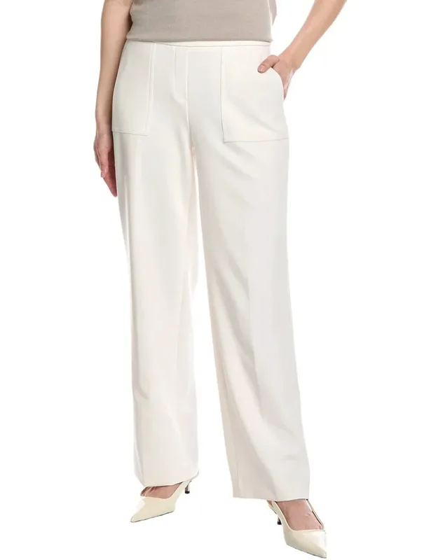 Pull-on Cargo Pocket Wide Leg Pants