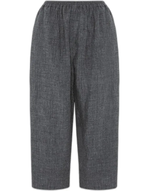 Melange Linen Trousers