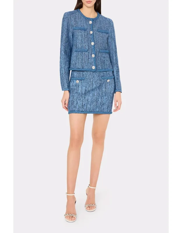 Shayne Pinstripe Knit Cardigan
