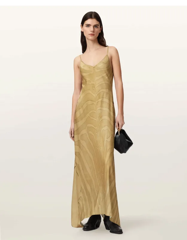 Leona V-neck Maxi Slip Dress