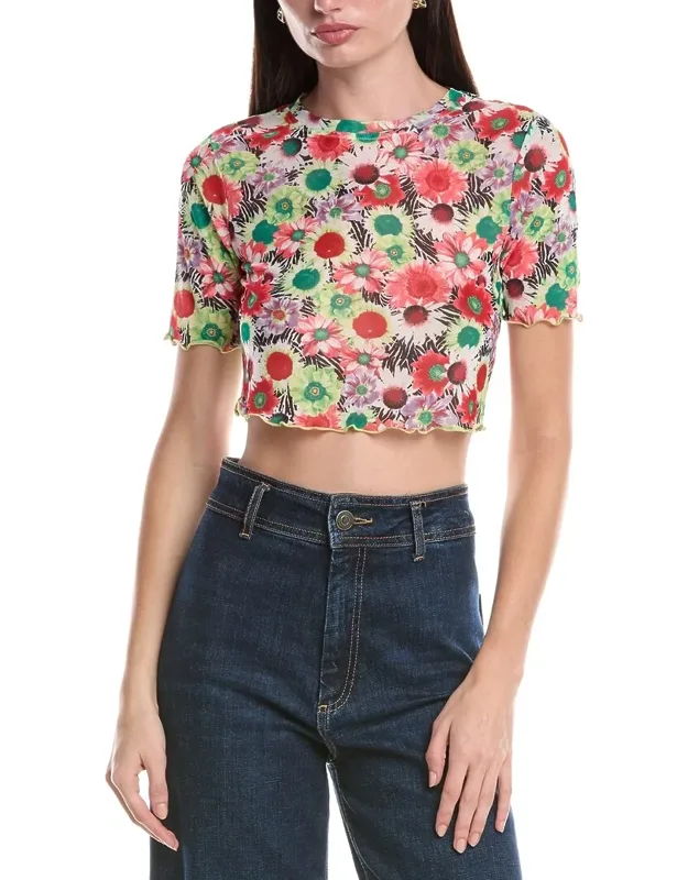 Isla Crop Mesh T-shirt