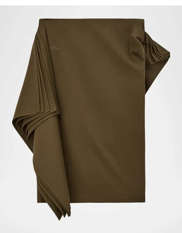 Layered Panel Pencil Skirt