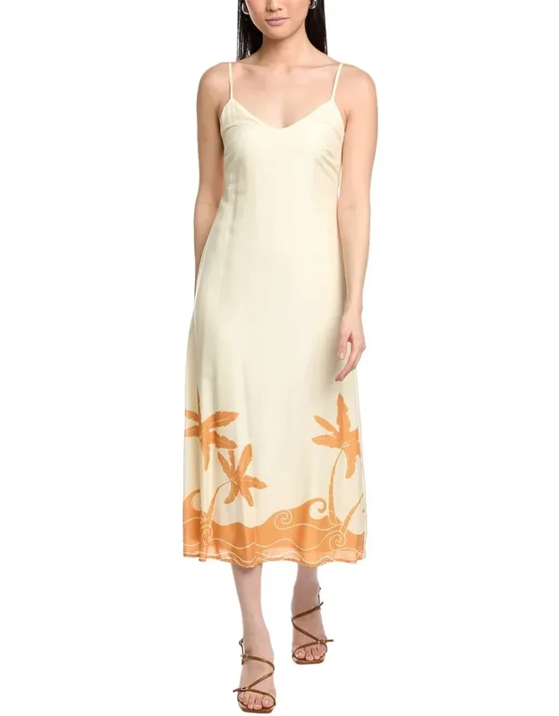 Linen-blend Maxi Dress