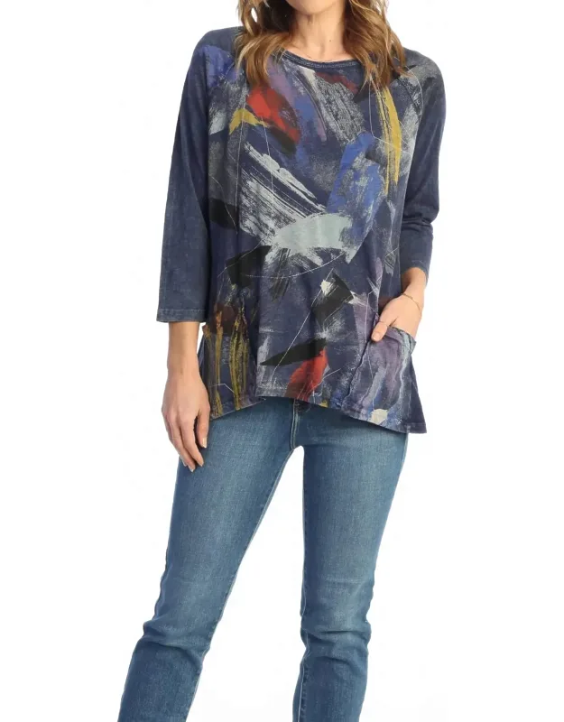 Vista Mineral Washed Patch Pocket Cotton Top