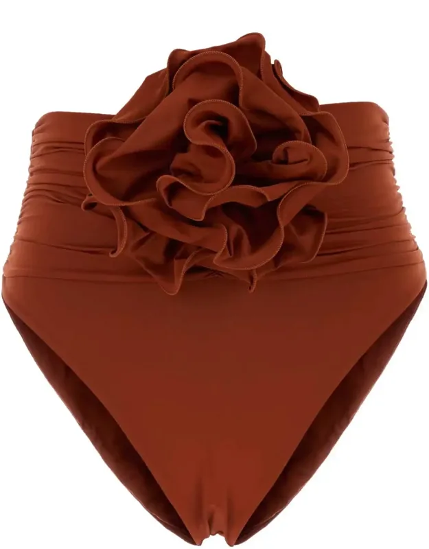 Brick Stretch Nylon Bikini Bottom