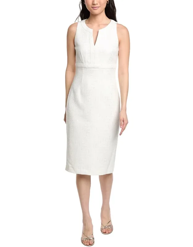 Contrast Framed Sheath Dress