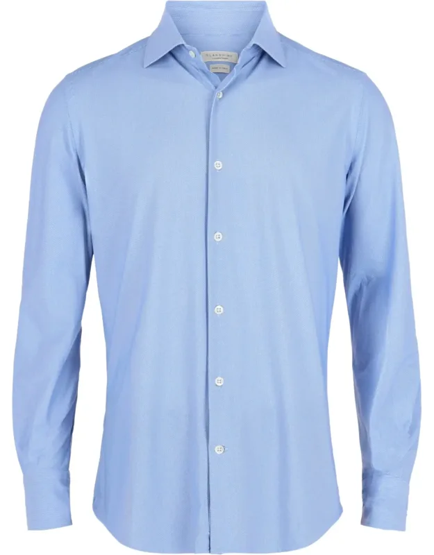 Glanshirt Button-up Shirt With Classic Collar And Fitted Design