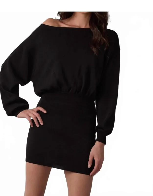 Off The Shoulder Sweater Dress