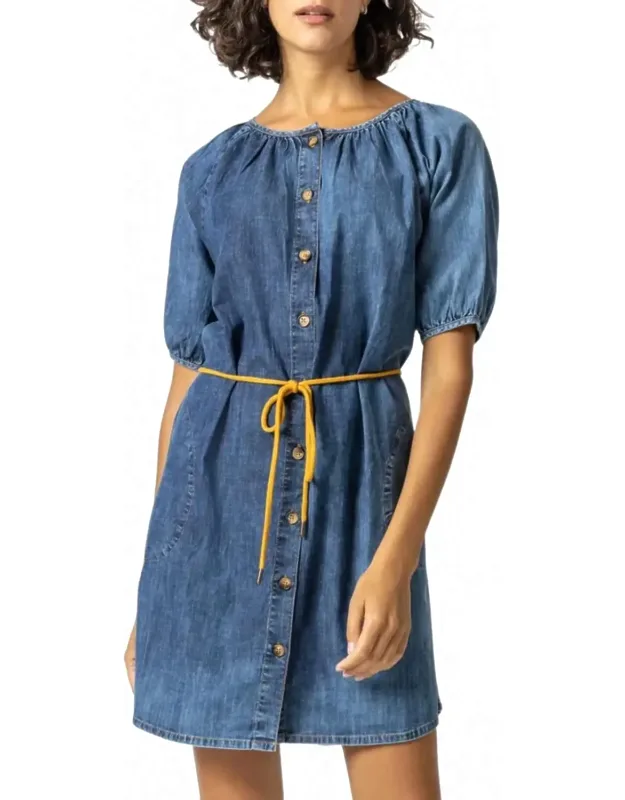Belted Button Down Dress