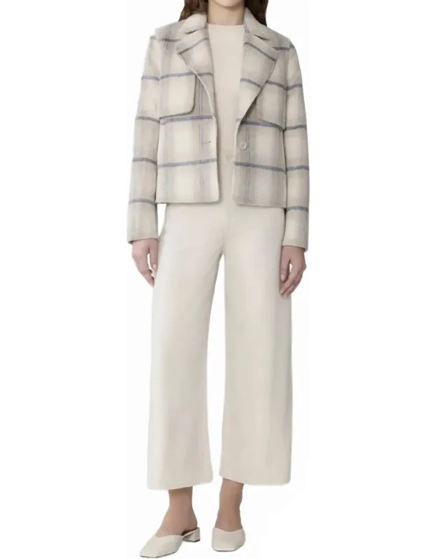 Plaid Boxy Blazer