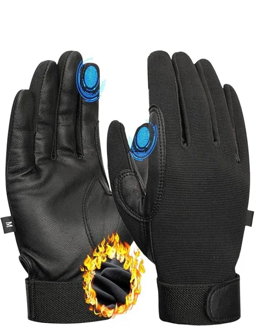 Insulated Leather Riding Gloves