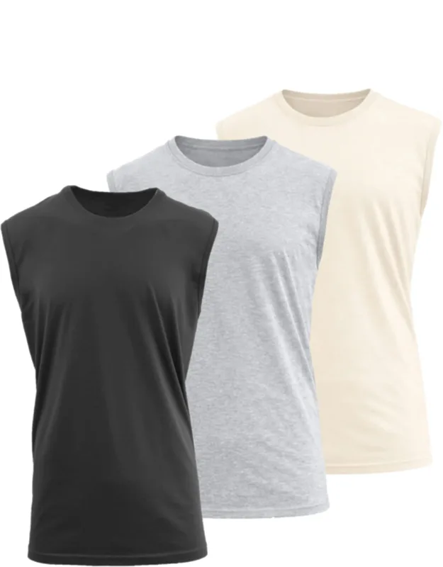 Blu Rock Slim Fit Muscle Tee - Breathable Cotton Fabric, Tag-less For Premium Comfort