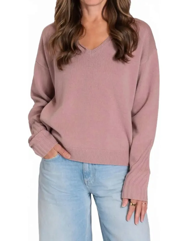 Long Sleeve V-neck Sweater
