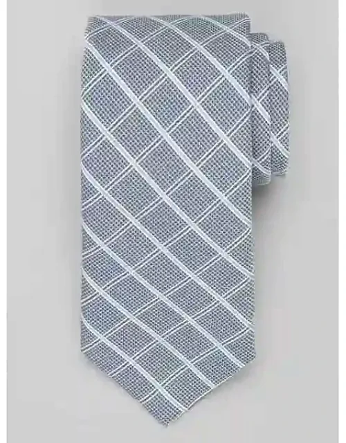 Crossroads Grid Silk-blend Tie
