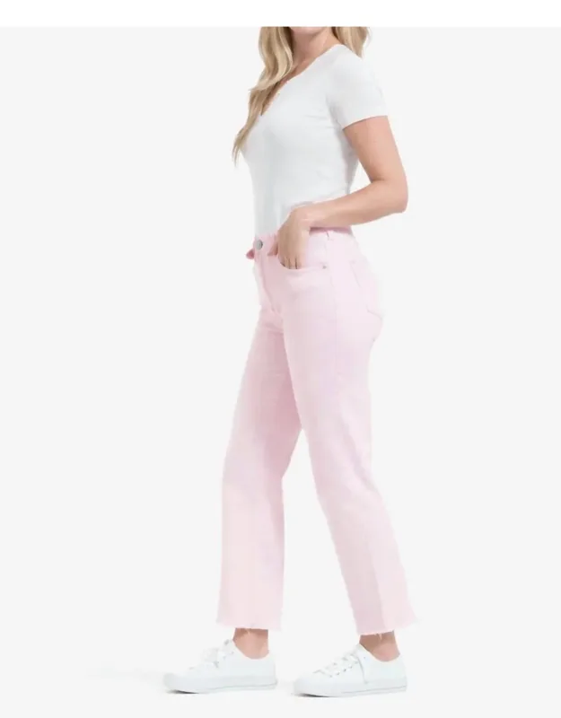 Cuff Bottom Straight Jeans