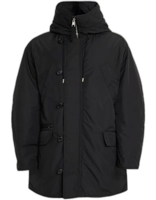 Couture Seam Hooded Parka