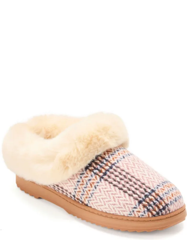 Hannah Festive Knit Clog Slippers