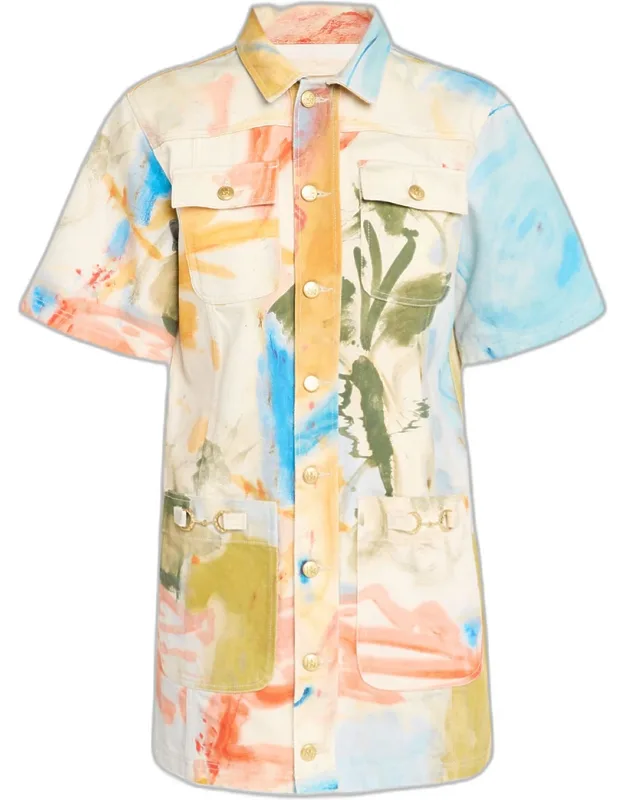 The Painters Denim Mini Dress