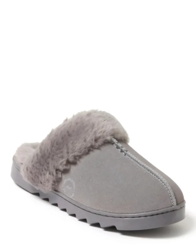 Helena Genuine Suede Scuff House Slippers