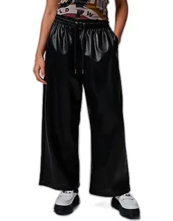 Jordan Flight Faux-leather Pants