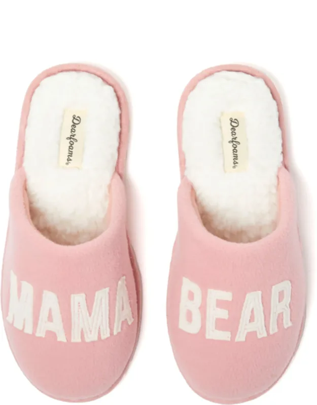Carley Mama Bear Scuff Slippers
