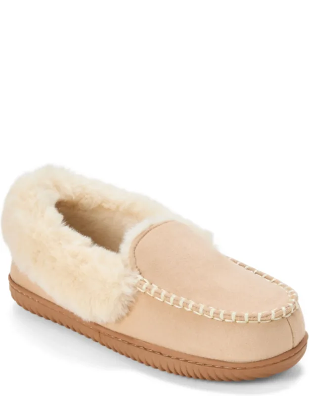 _moccasin Slipper With Plush Support And Durable Outsoles_