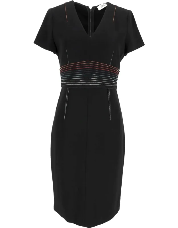 Stitched Sheath Dress