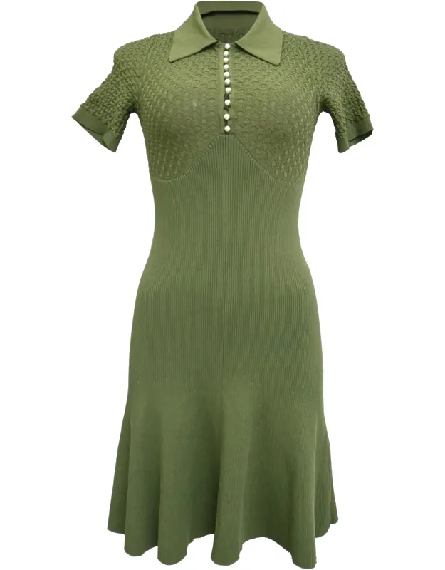 Esmila Knitted Collared Mini Dress