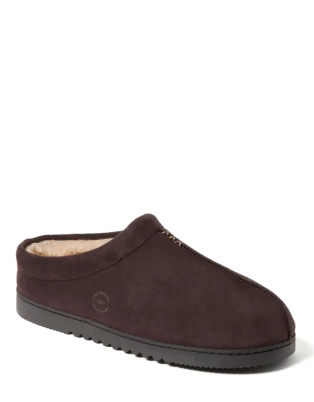 Genuine Suede Clog House Slipper