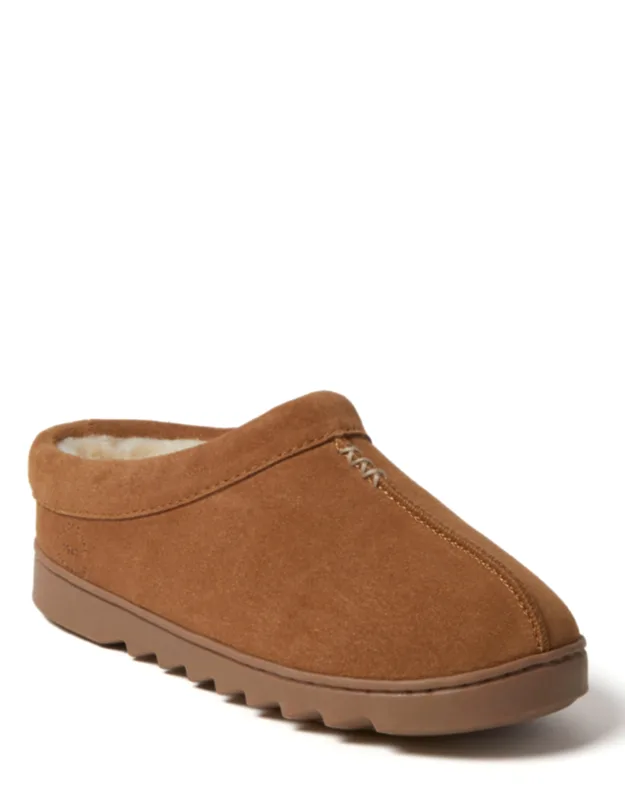 Doreen Genuine Suede Clog House Slipper