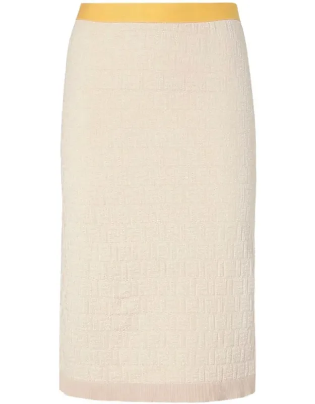 Cotton And Silk Blend Skirt