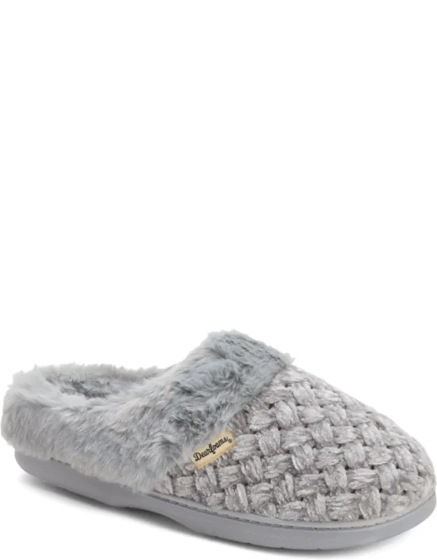 Cable Knit Chenille Clog Slippers