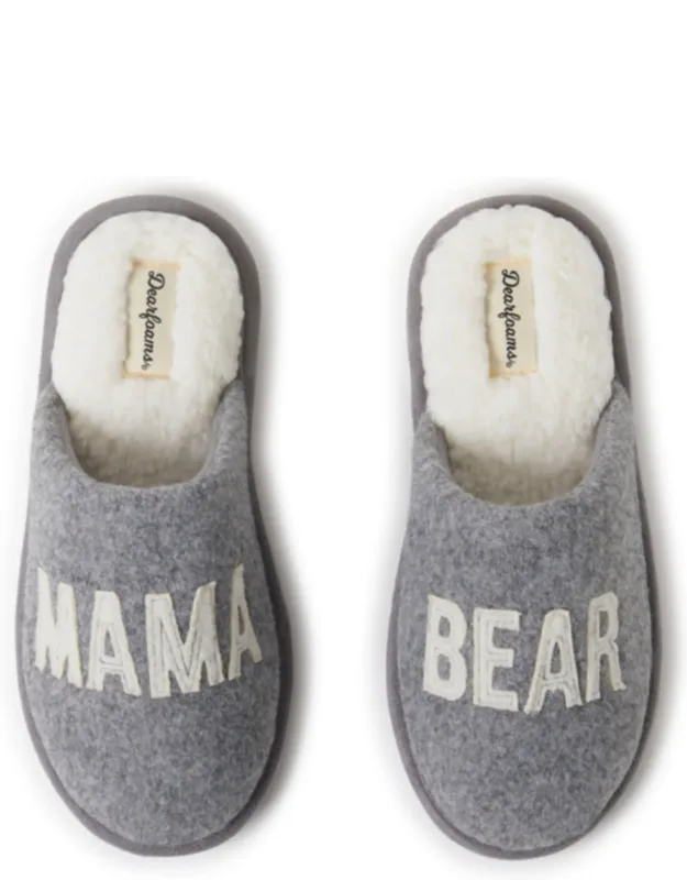Dearfoams Carley Bear Scuff Slipper - Easy-to-clean, Machine-washable Design