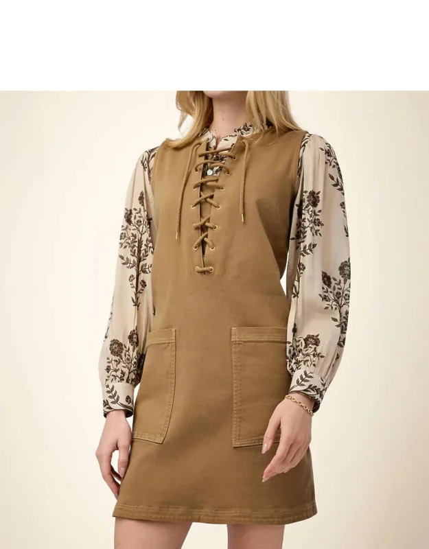 Lace Up Dress