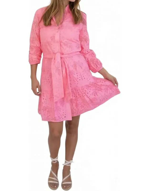 Palm Eyelet Dress