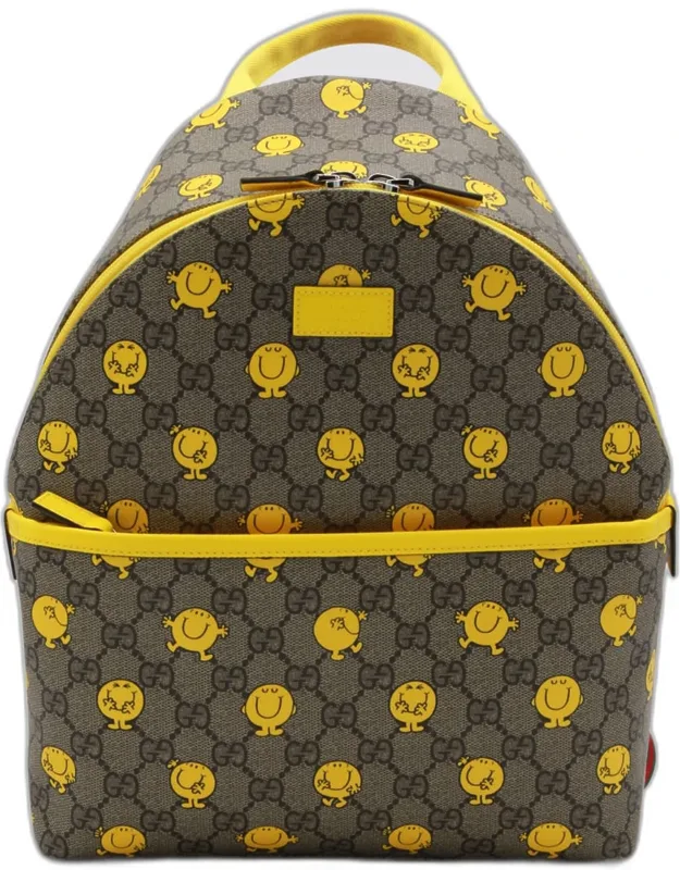 Yellow And Brown Backpack