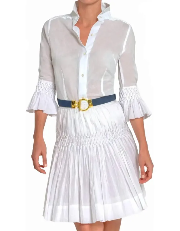 Fortuna Goddess Of Fortune Hand Smocked Blouse