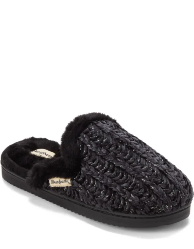 Dearfoams Paris Chenille Temperature Regulating Scuff Slipper