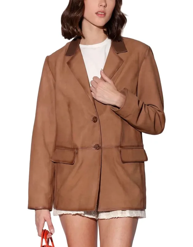Ray Leather Blazer