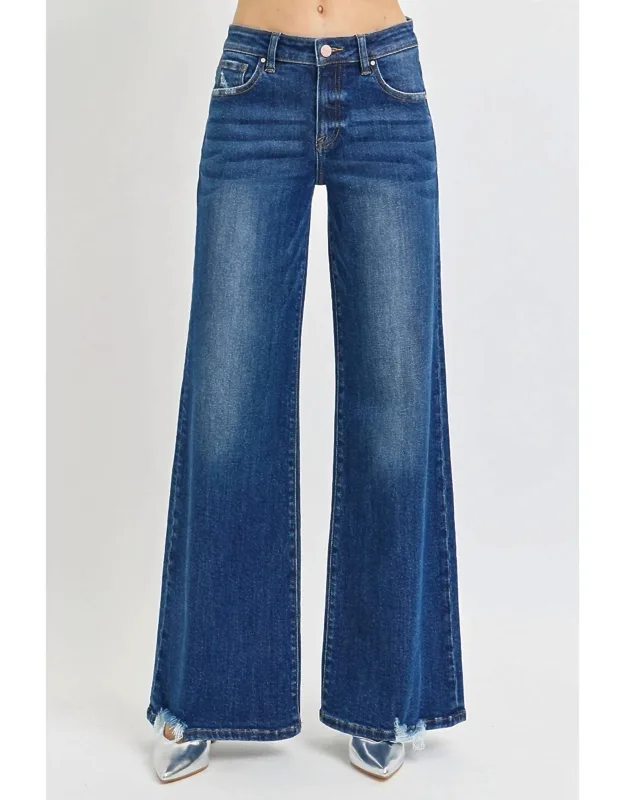 Midrise Wide Leg Jeans