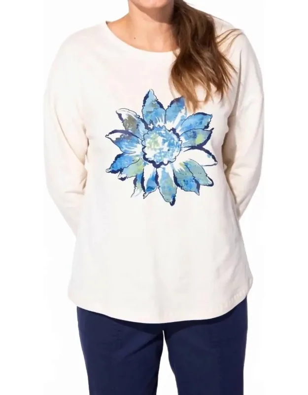 Printed Fleece Pullover
