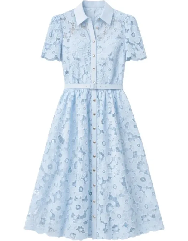 Lace Midi Dress Silk & Nylon
